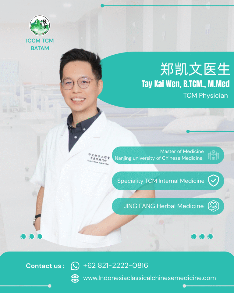 Praktisi TCM penyakit dalam di ICCM TCM Batam